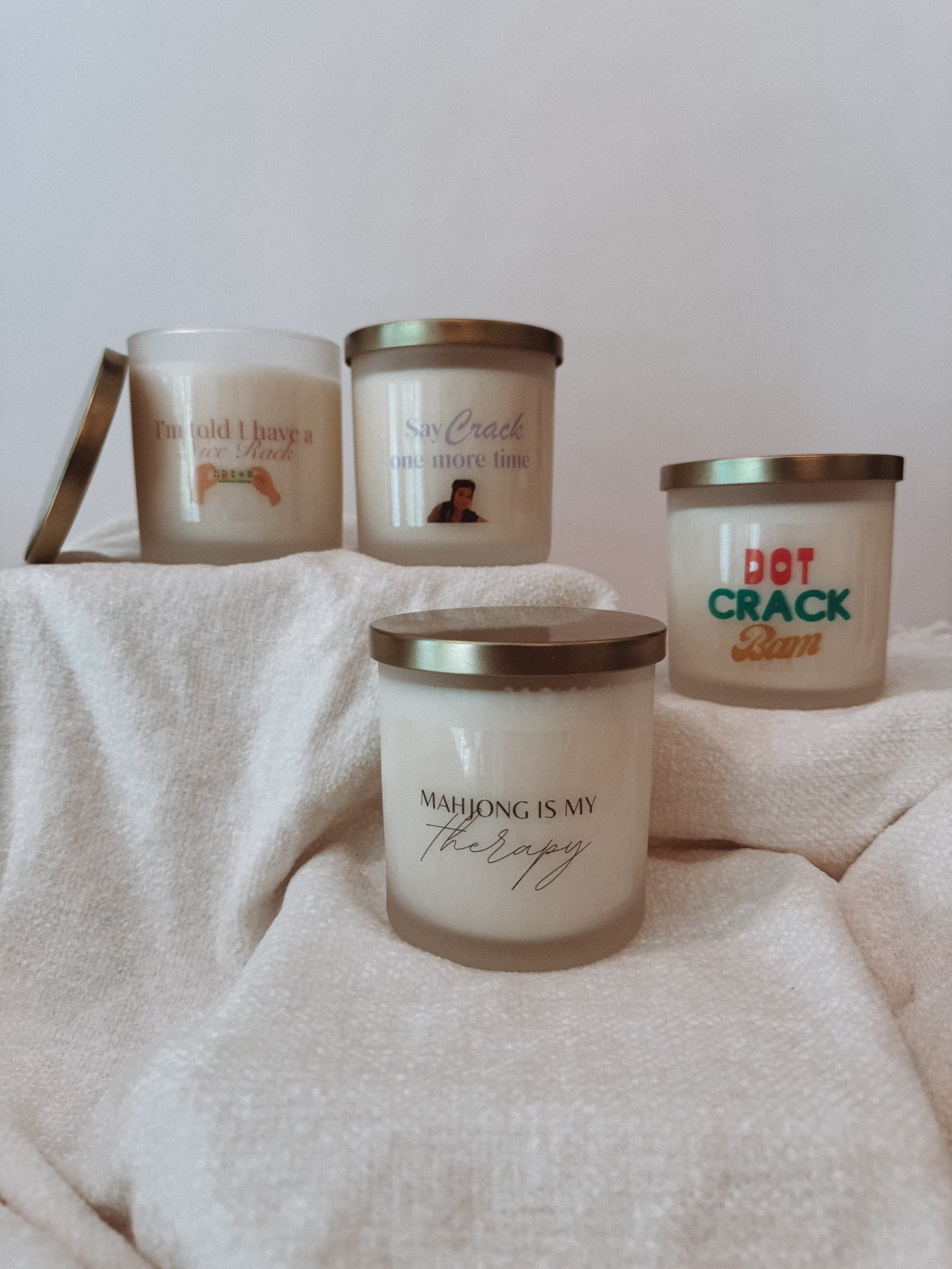 Mahjong Label Candles